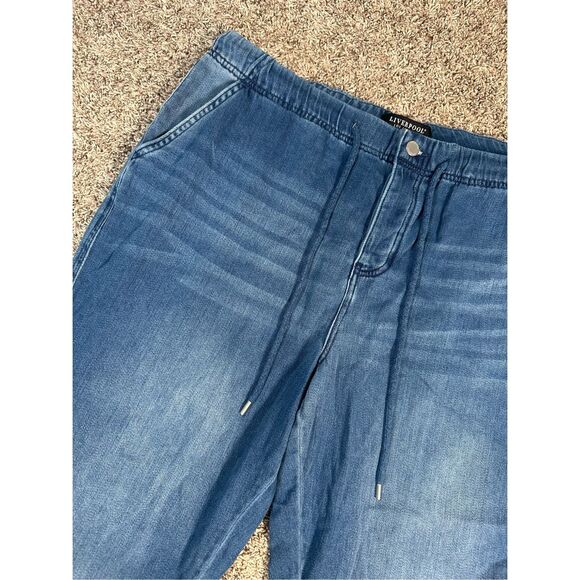 Liverpool The Rascal Tie Front Jean Tapered Leg Button Fly Cotton Vernon 16/33 - Picture 12 of 14